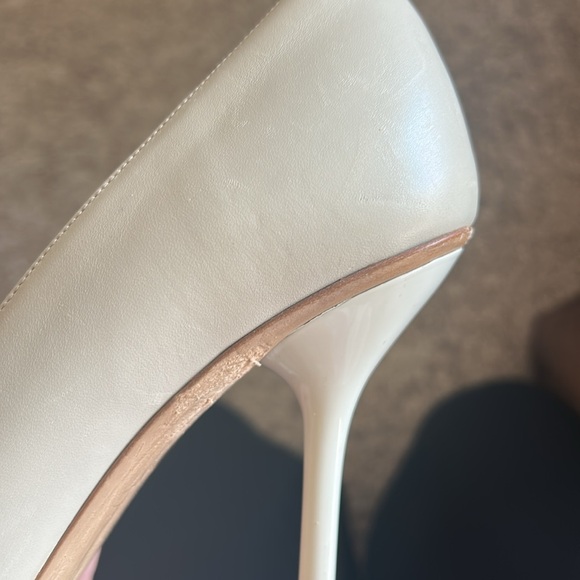 GUCCI HORSEBIT PEEP TOE PUMPS MYSTIC WHITE, 38 - Picture 6 of 13